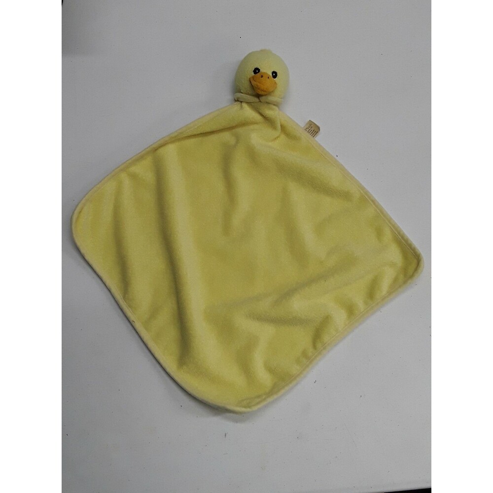 JAAG Plush Yellow Duck Lovey Baby Security Blanket Plush Fleece 13" x 13"